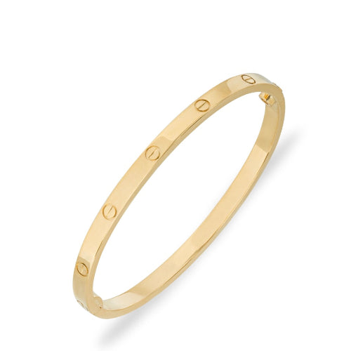 Yellow Gold Screw Bracelet