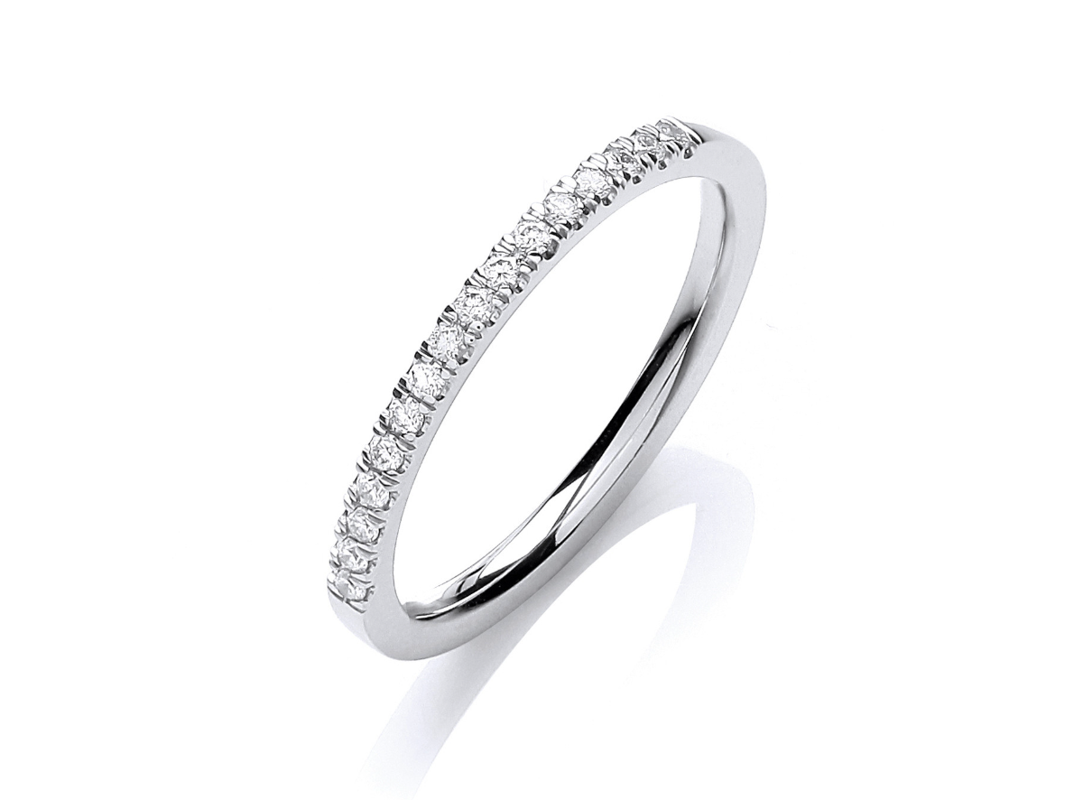 18ct White Gold 0.12ct ET Ring