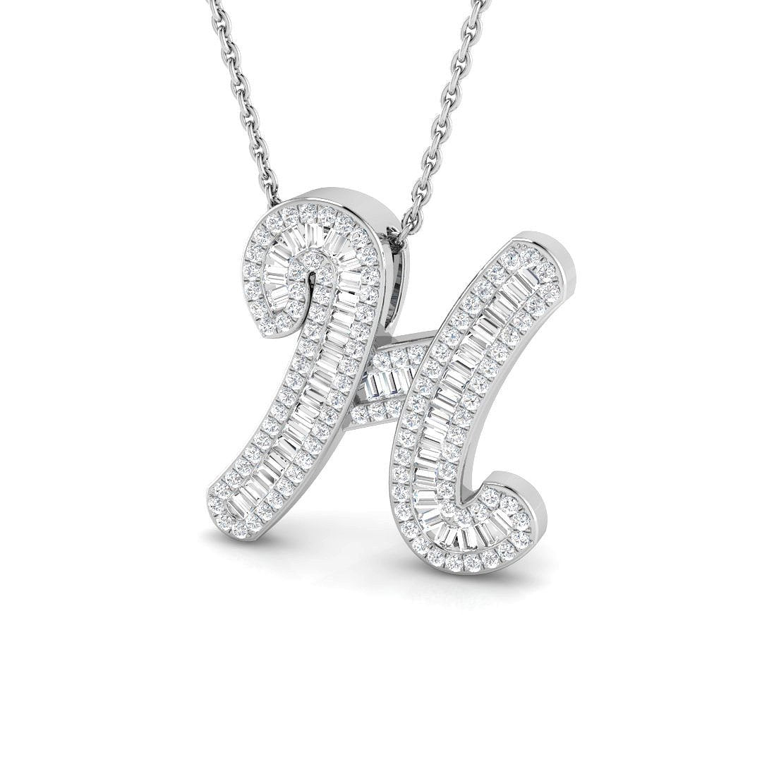 Diamond Initials Pendant