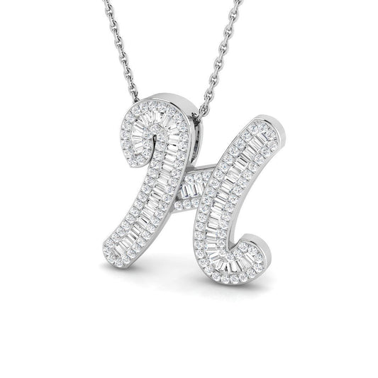 Diamond Initials Pendant