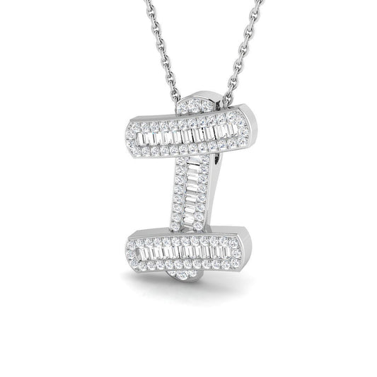0.39ct Diamond Initials Pendant