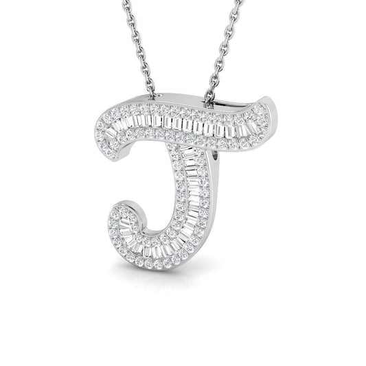 0.46ct Diamond Initials Pendant