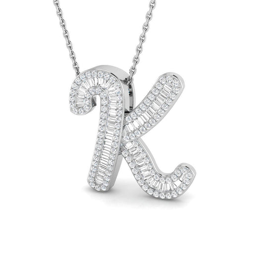 0.53ct Baguette Diamond Pendant