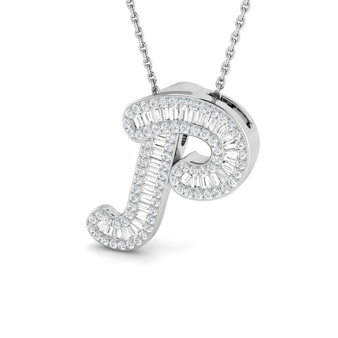0.44ct Diamond Initials Pendant
