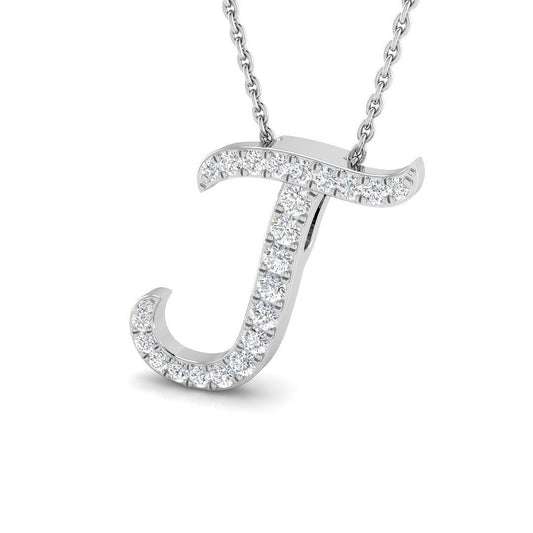 0.25ct Diamond Initials Pendant