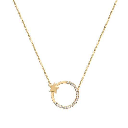 9ct Yellow Diamond Pendant