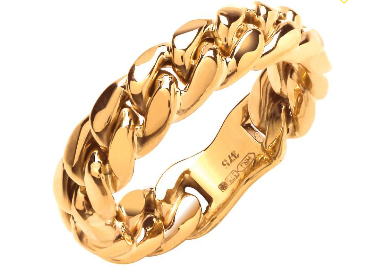 Yellow Gold Curb Link Ring