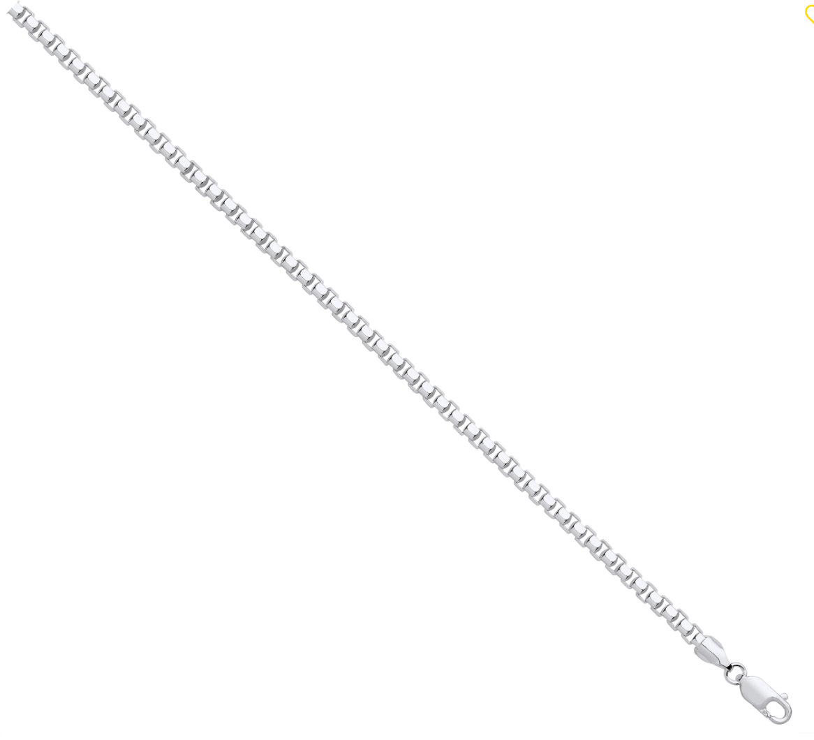 Silver 4mm Box Chain