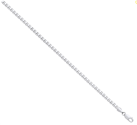 Silver 4mm Box Chain