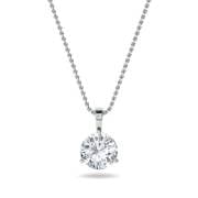 Heart Diamond Solitaire Pendant